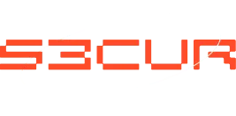 Logo featuring the word SECURE in bold orange text with a black and white design element.